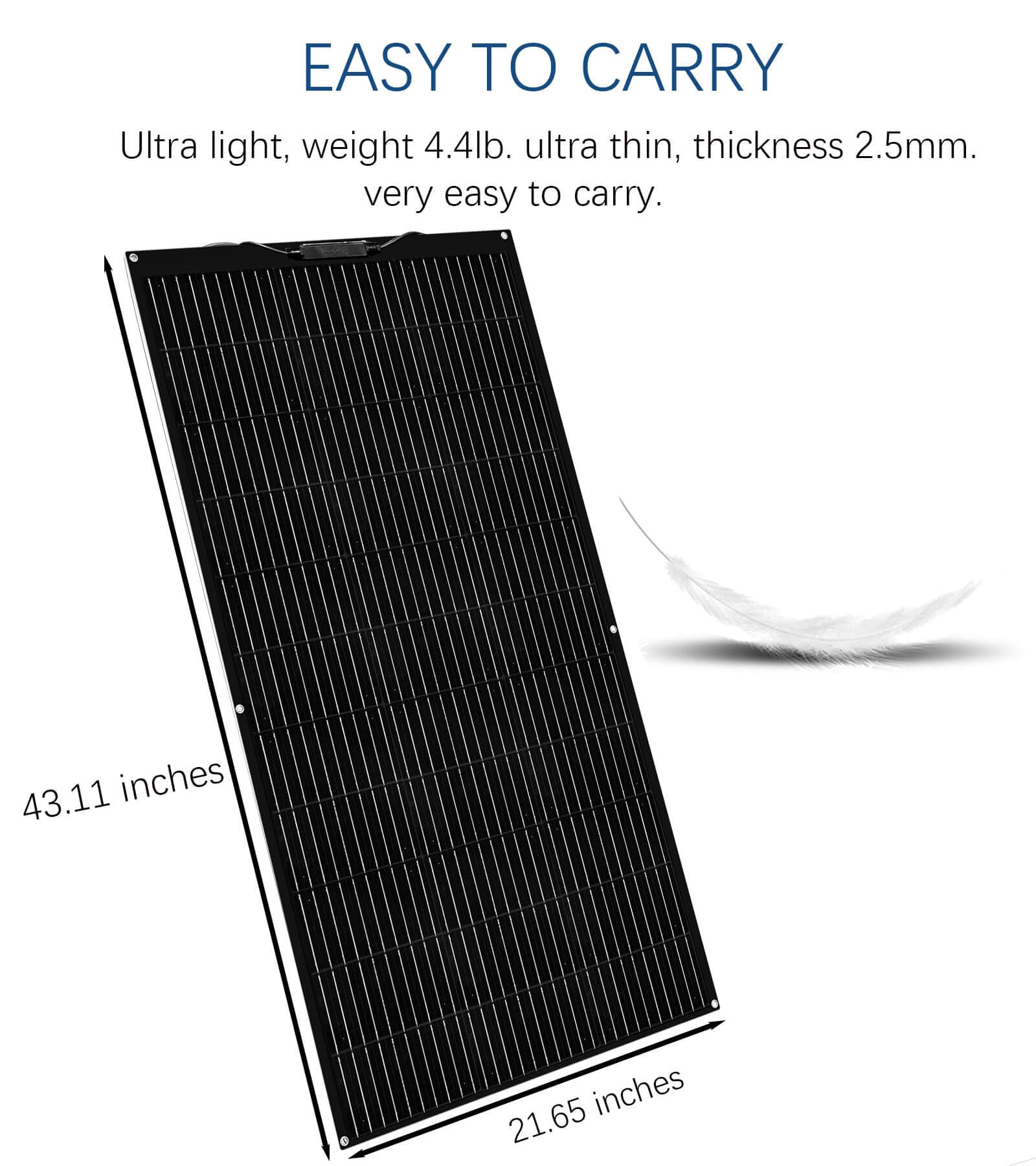 Xinpuguang 100W Flexible Solar Panel.