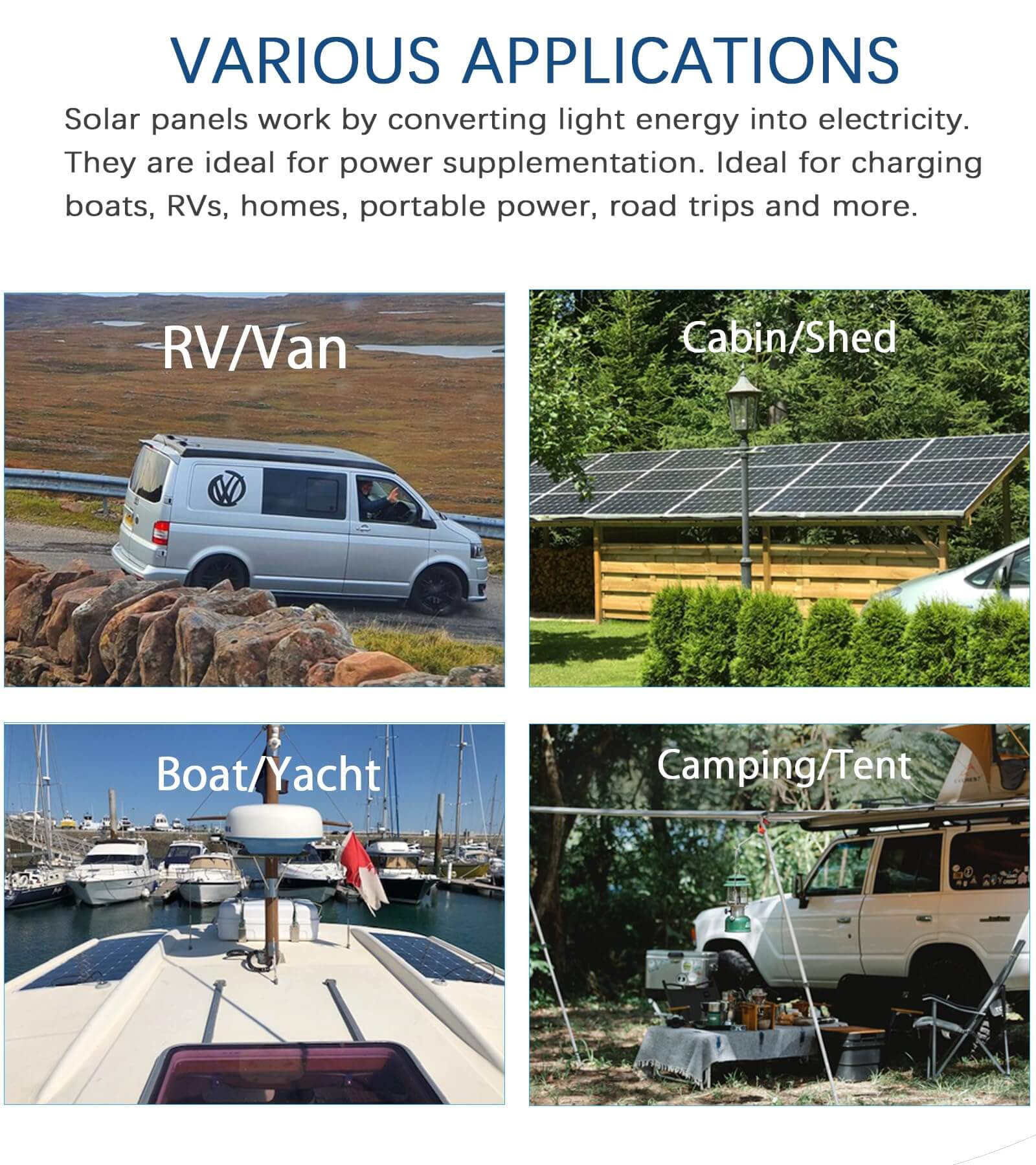 Xinpuguang 105W 12V Flexible Solar Panel