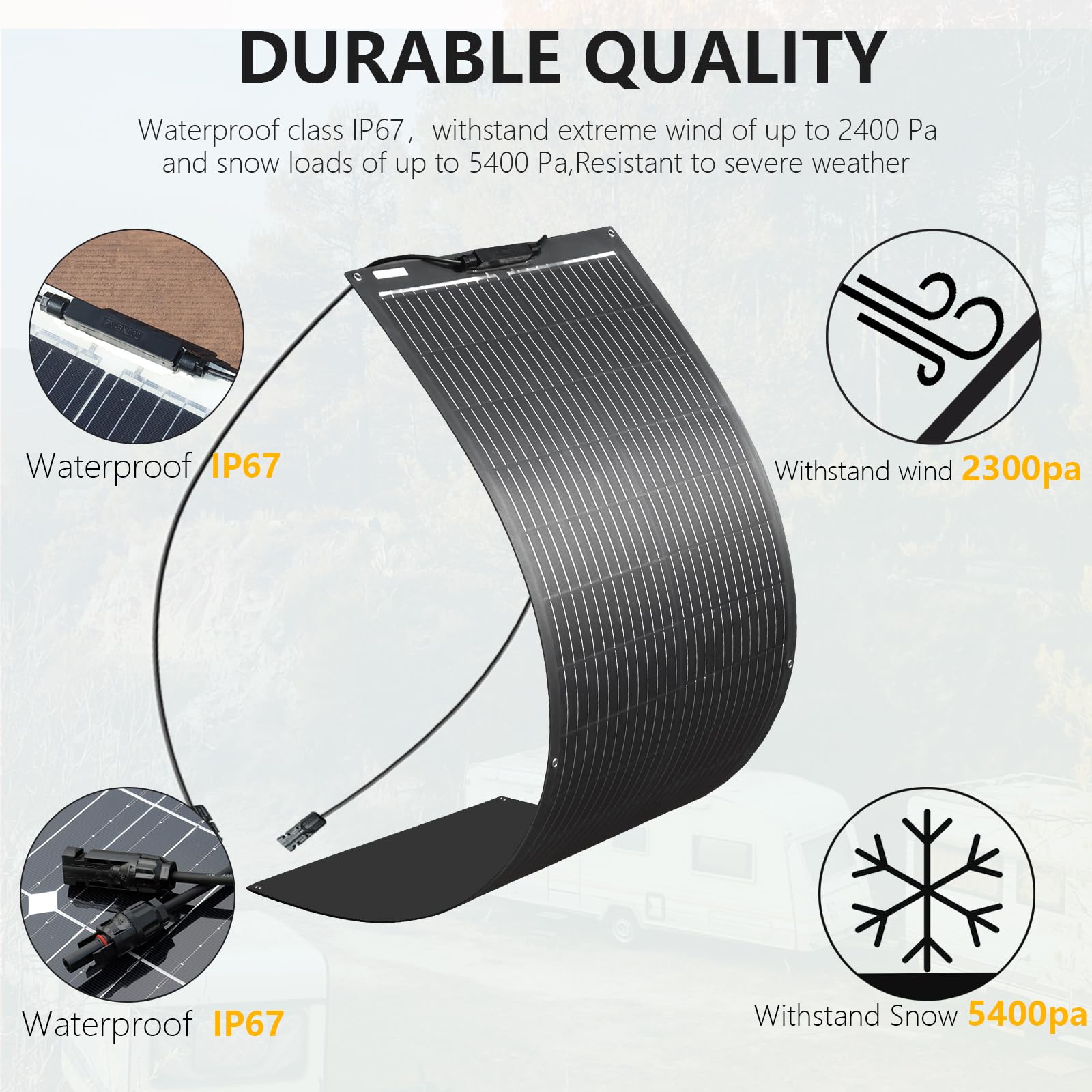 Xinpuguang 100W 12V Flexible Solar Panel