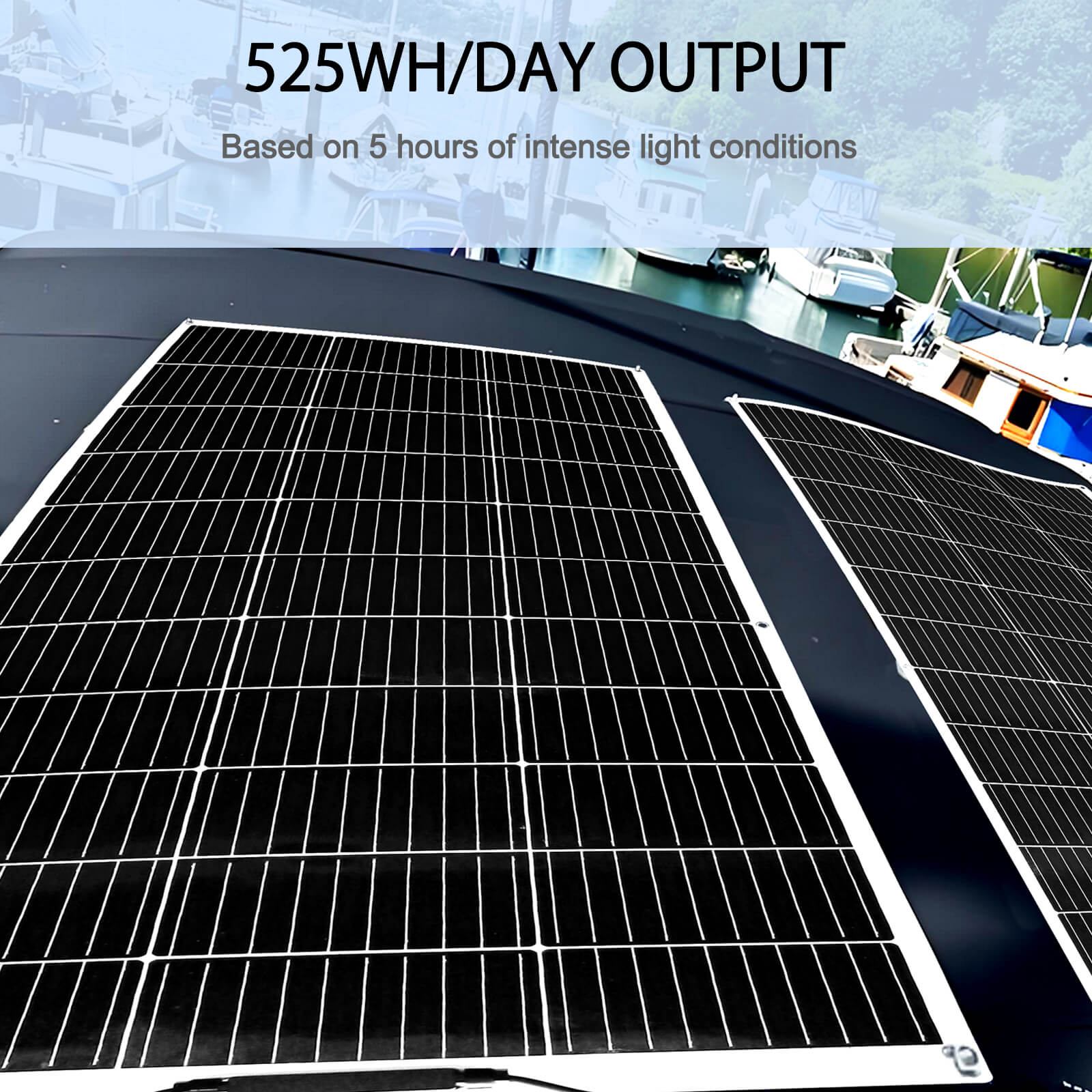 Xinpuguang 105W 12V Flexible Solar Panel