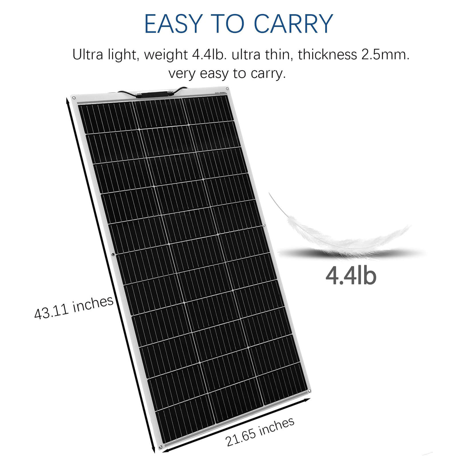 Xinpuguang 105W 12V Flexible Solar Panel