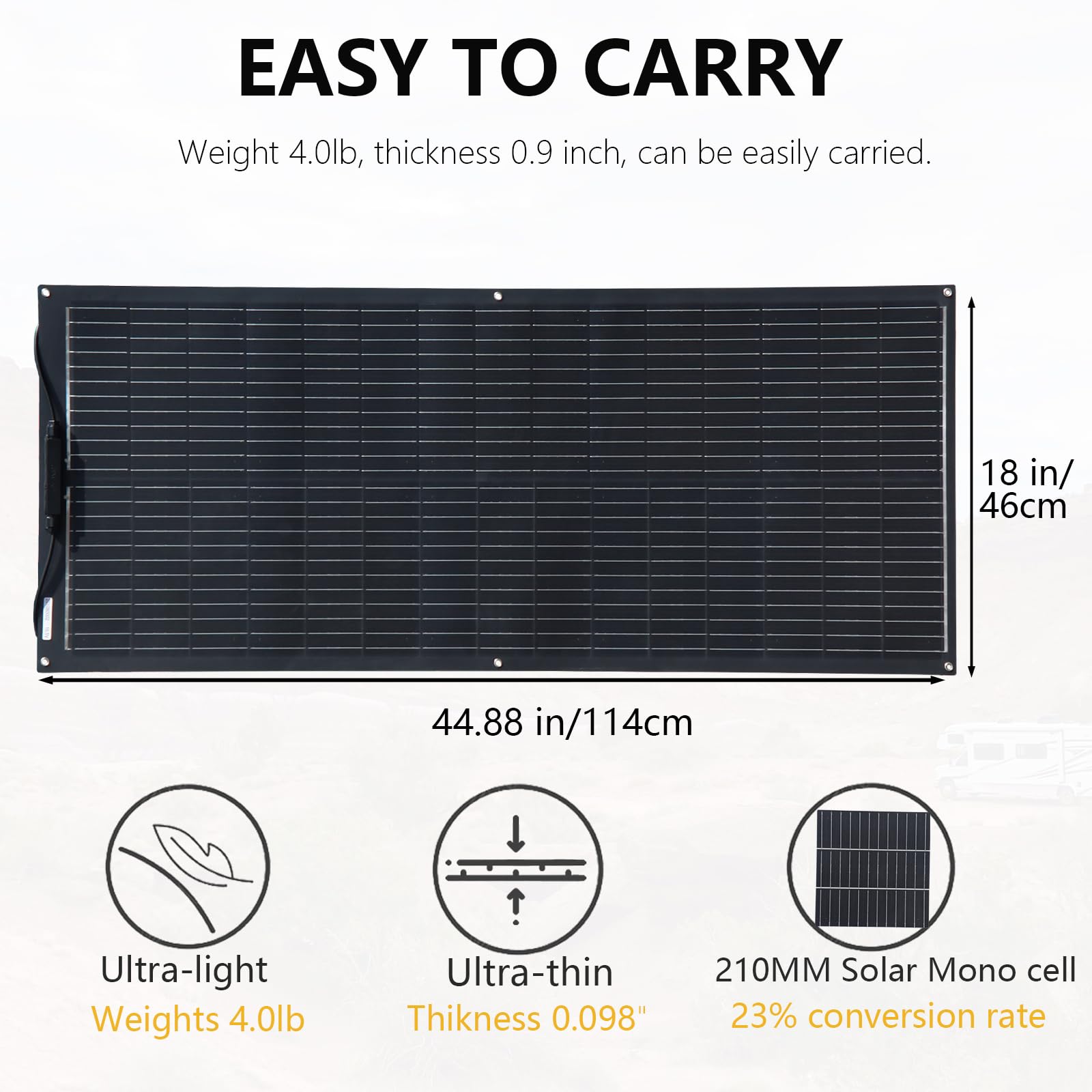 Xinpuguang 100W 12V Flexible Solar Panel