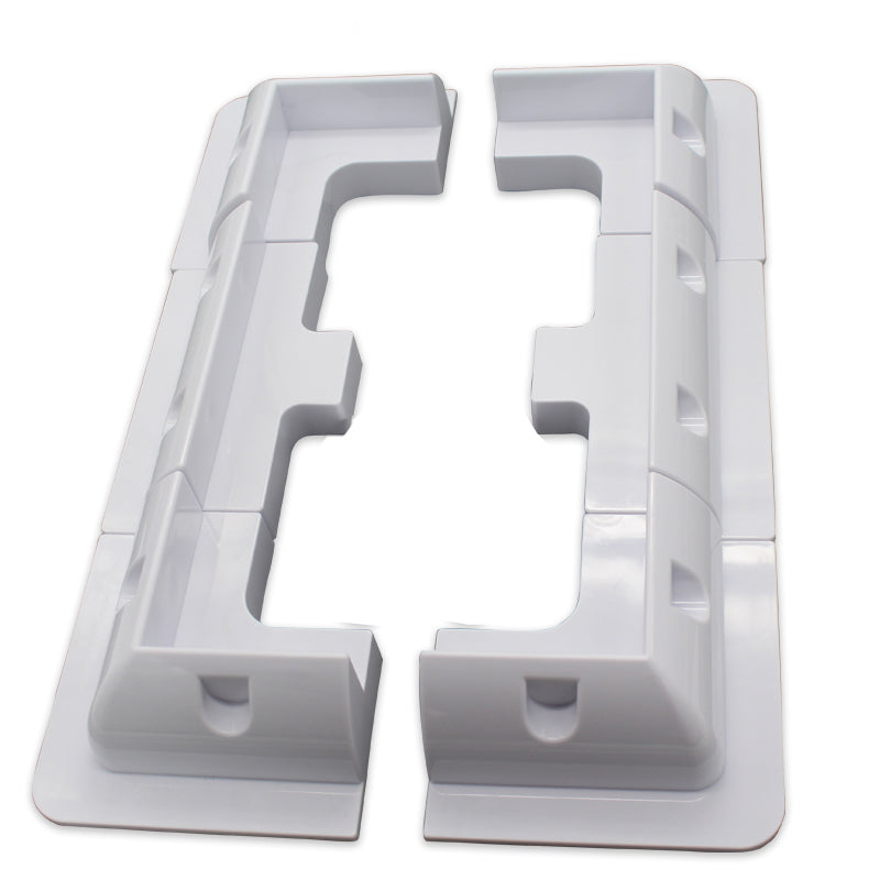 white Lot ABS Solar Panel Mounting Bracket Kits