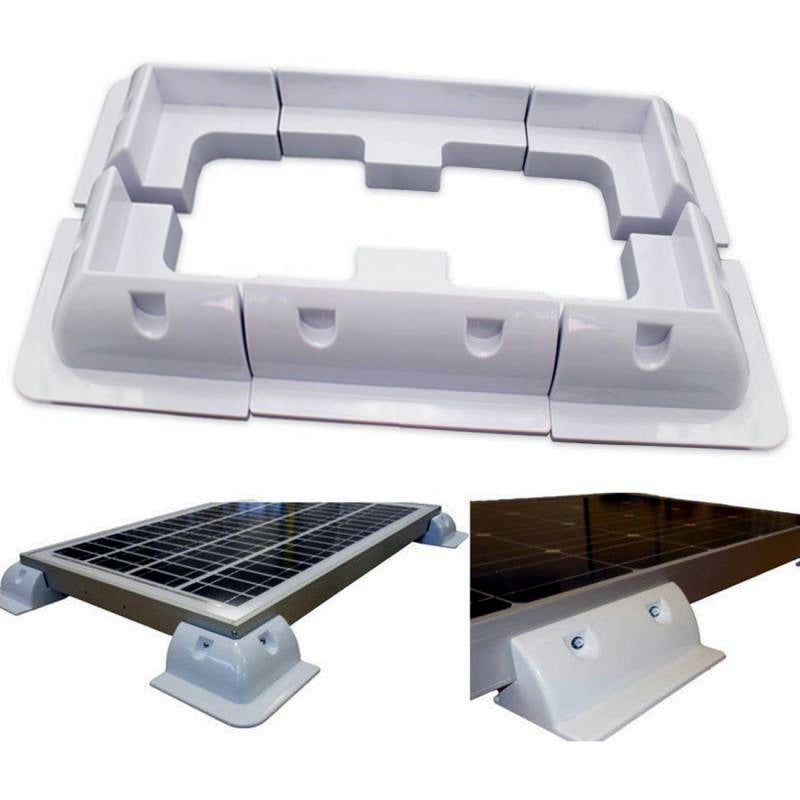 white Lot ABS Solar Panel Mounting Bracket Kits
