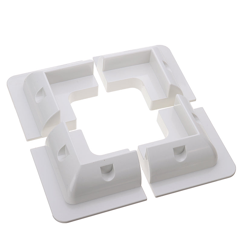 white Lot ABS Solar Panel Mounting Bracket Kits