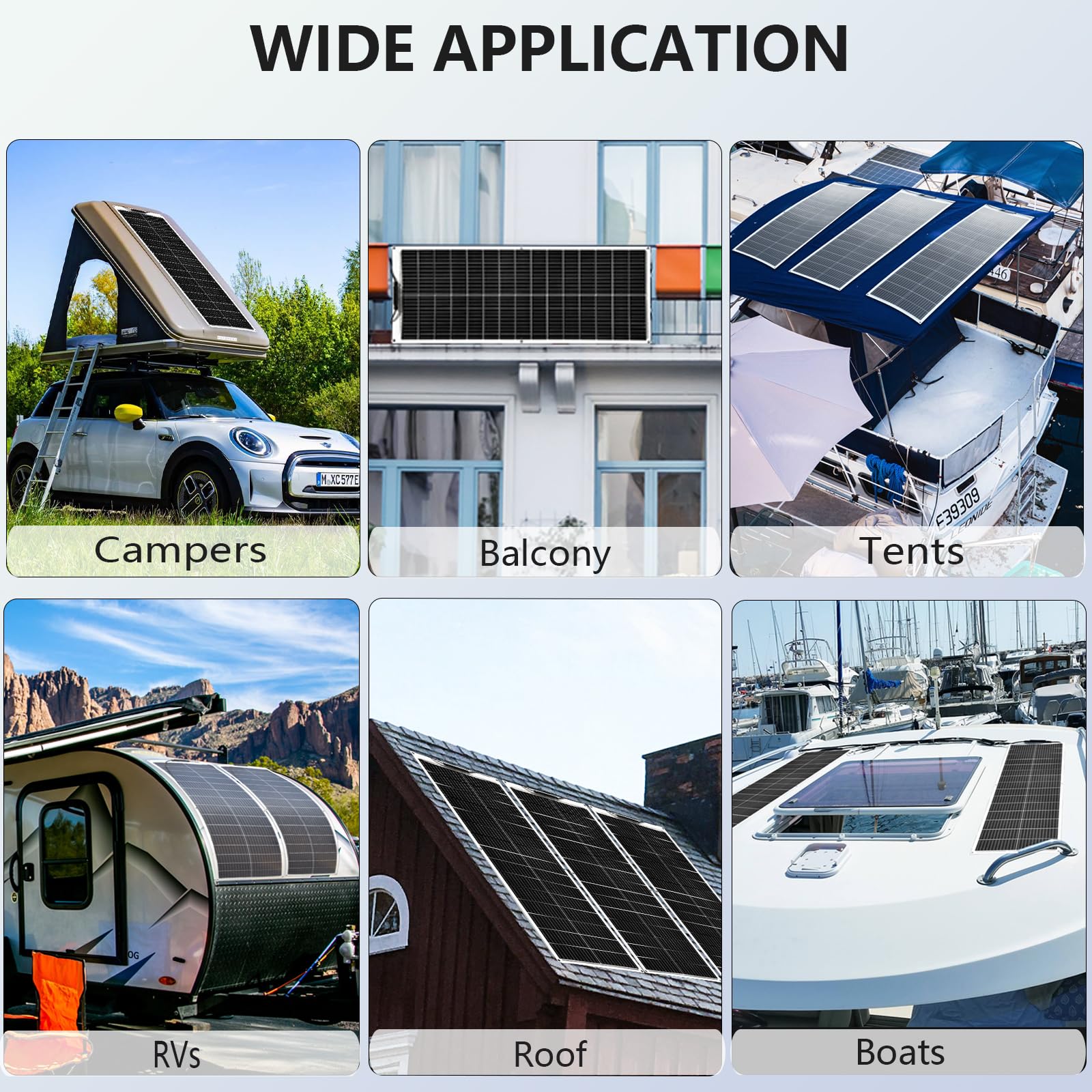 Xinpuguang 100W 12V Flexible Solar Panel