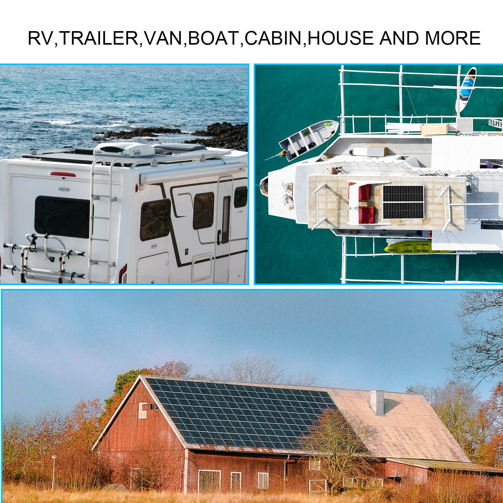 Xinpuguang 200W 12V  Solar Panel Kit