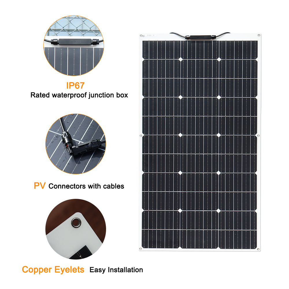 Xinpuguang 200W 12V/24V Flexible Solar Panel